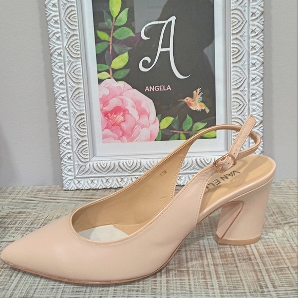 Vaneli Rezia Flesh Nappa Pointed Toe Sling Back Shoe - Picture 6 of 11